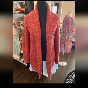 Barefoot DREAMS BOUCLE KNIT JACKET NWT RUST COLOR